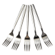12-Piece Smooth Stainless Steel Dinner Fork Set