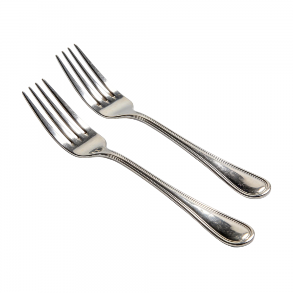 12-Piece European Line Pattern Stainless Steel Fork Set