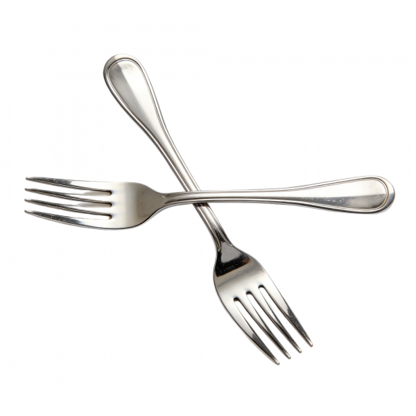 12-Piece Embossed European Stainless Steel Fork Set