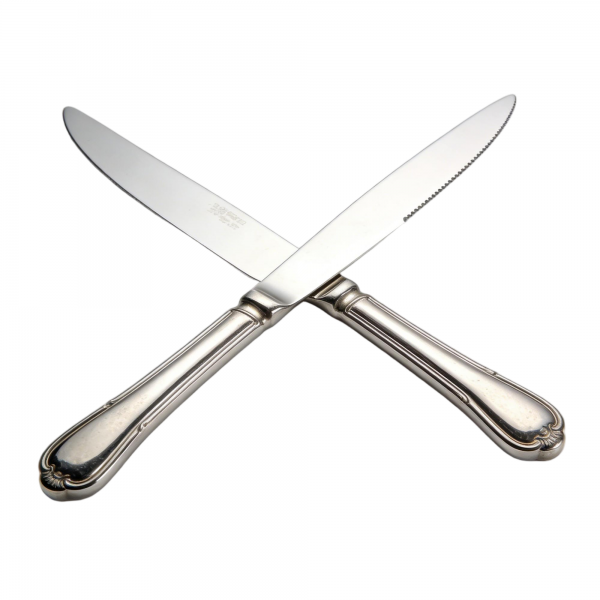 12-Piece Classic European Stainless Steel Dinner Knife Set